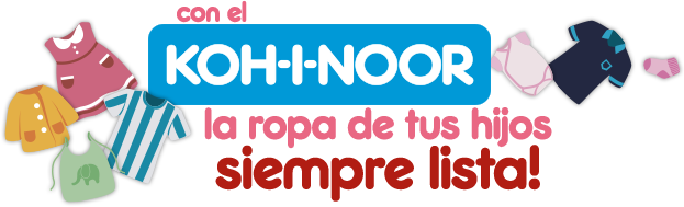 �Con el koh-i-noor la ropa de tus hijos siempre lista!